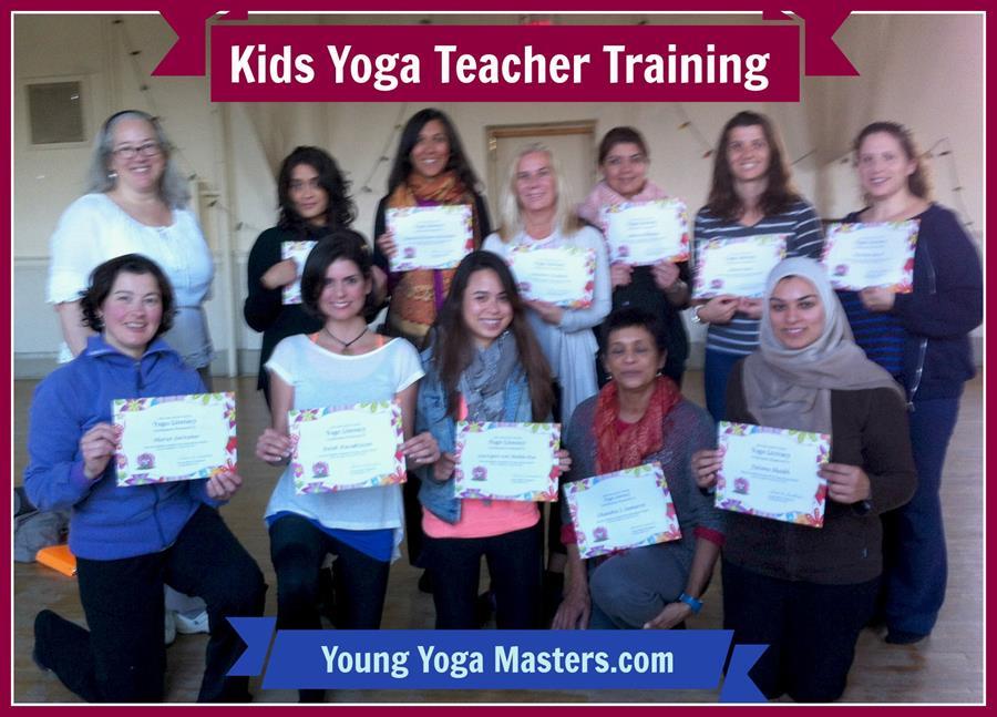 Kids Yoga Teachers with Certificates